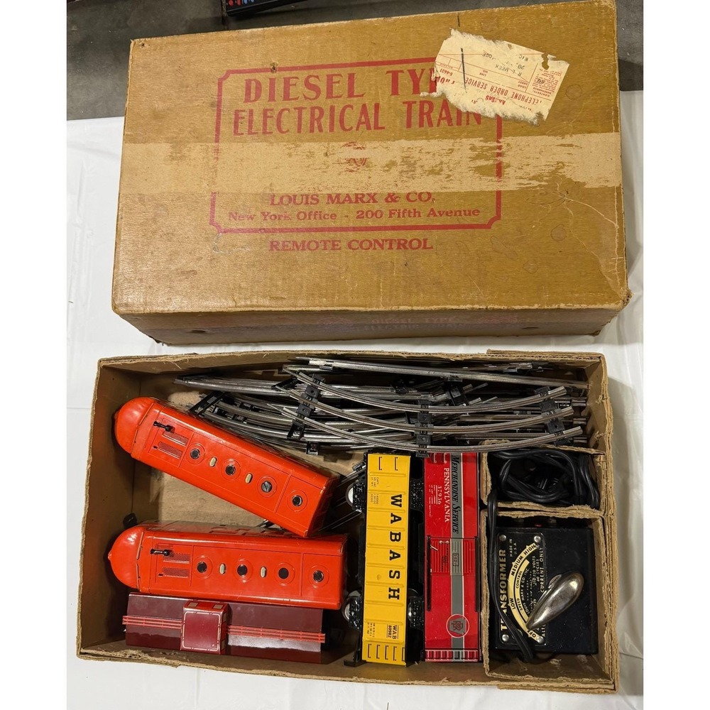 Vintage Marx Southern Pacific 6000 Diesel Electric Train Set O Scale‎ with Box